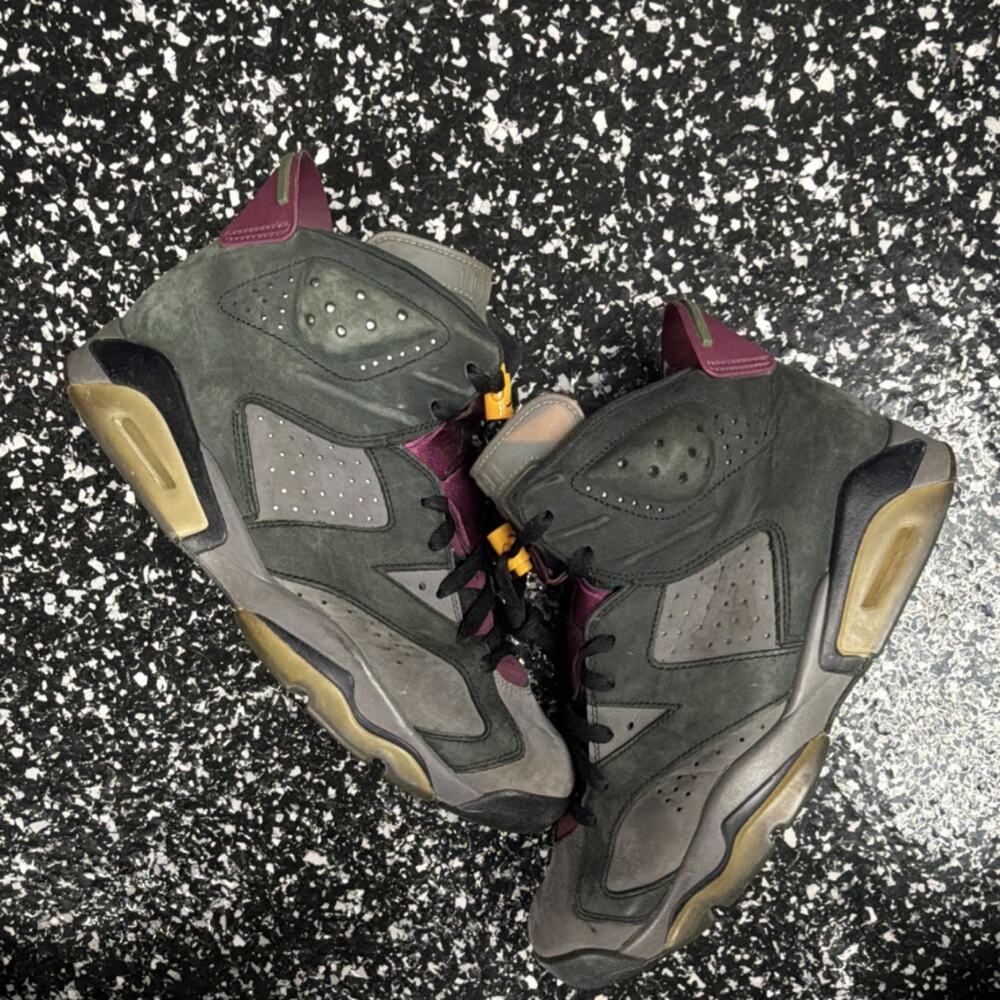Jordan Air Jordan 6 Bordeaux Gray Burgundy Black Men's Sneakers CT8529-063